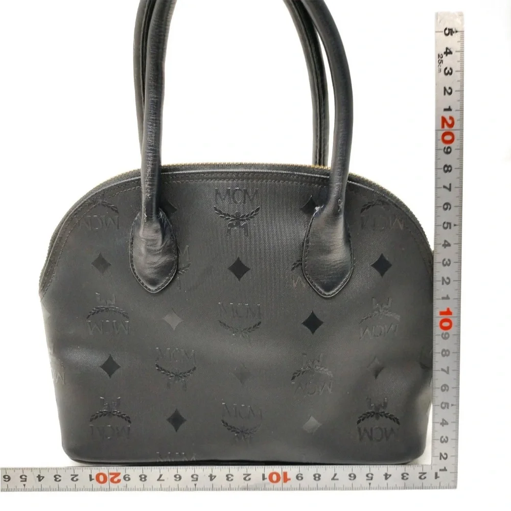 MCM Black Dome Handbag Satchel